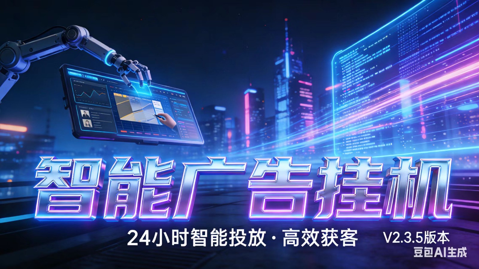 AI 广告云挂机 · 全域流量变现平台-心语项目网