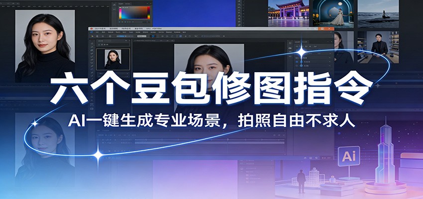 六个豆包修图指令:AI 一键生成专业场景,拍照自由不求人-心语项目网