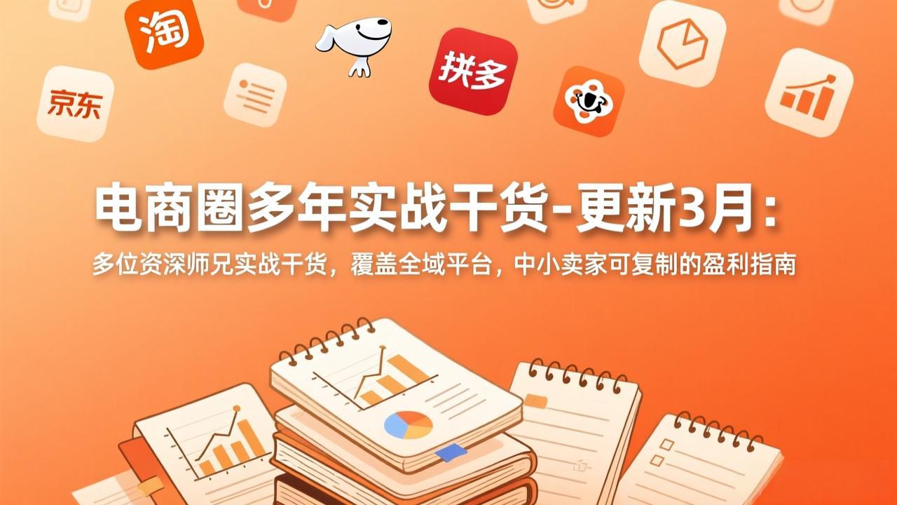 电商圈多年实战干货-更新3月：多位资深师兄实战干货，覆盖全域平台，中小卖家可复制的盈利指南-心语项目网