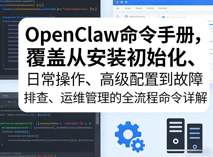 OpenClaw命令手册，覆盖从安装初始化、日常操作、高级配置到故障排查、运维管理的全流程命令详解-心语项目网