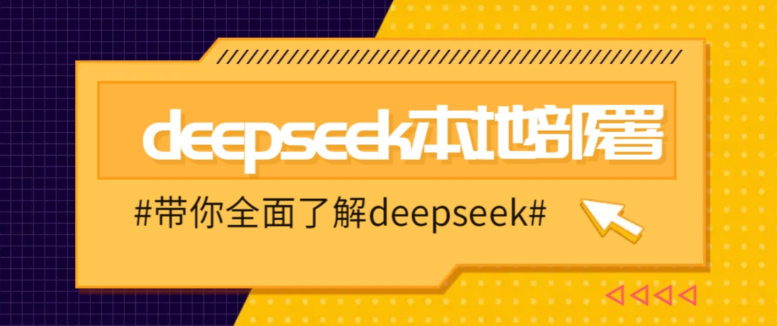 DeepSeek本地部署详细教程,轻松将deepseek部署到你的电脑上-心语项目网
