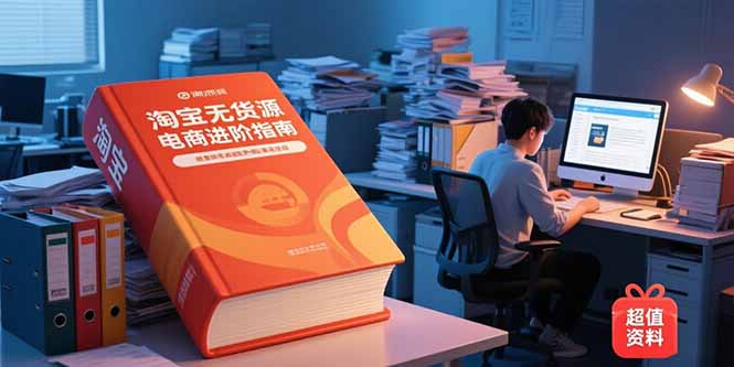 淘宝无货源电商进阶指南，包含新人课、进阶课，配套资料，蓝海选品等-心语项目网