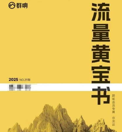 群响流量黄宝书25-29期，群响内部私享资料非卖品-心语项目网