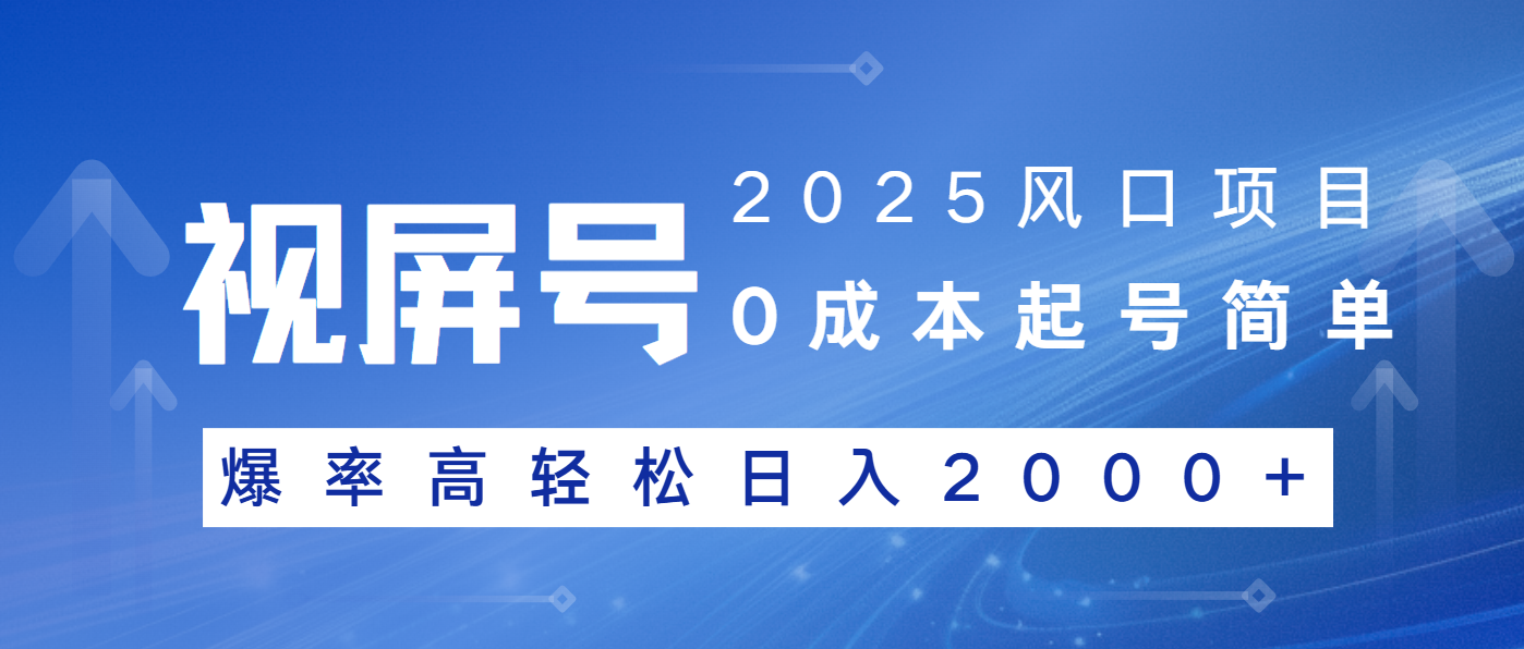 2025风口项目，视频号带货，起号简单，爆率高轻松日入2000+-心语项目网