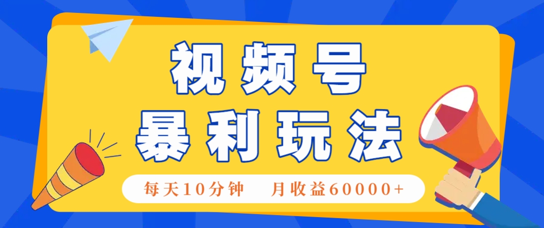 视频号AI赚钱法，每天只需10分钟，月入6万+！(超详细拆解)-心语项目网