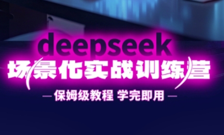 DeepSeek场景化实战训练营，保姆级教程，学完即用，手把手教你用DeepSeek提升效率-心语项目网