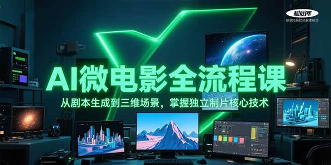AI微电影全流程课，从剧本生成到三维场景，掌握独立制片核心技术-心语项目网
