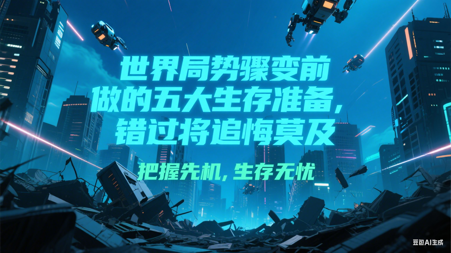 付费文章《世界局势骤变前必做的五大生存准备，错过将追悔莫及》-心语项目网