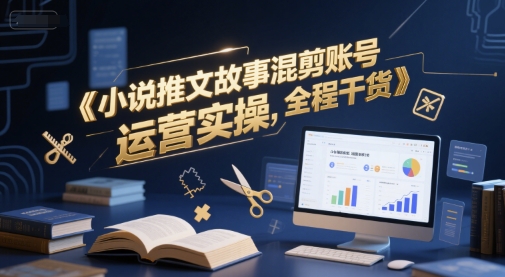 小说推文故事混剪账号运营实操，全程干货-心语项目网