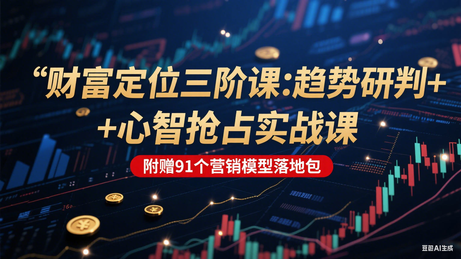 财富定位三阶：趋势研判 + 心智抢占实战课，附赠91个营销模型落地包-心语项目网