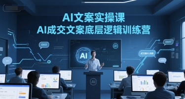 AI文案实操课，AI成交文案底层逻辑训练营-心语项目网