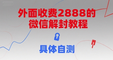 外面收费2888的微信解封教程，具体自测-心语项目网