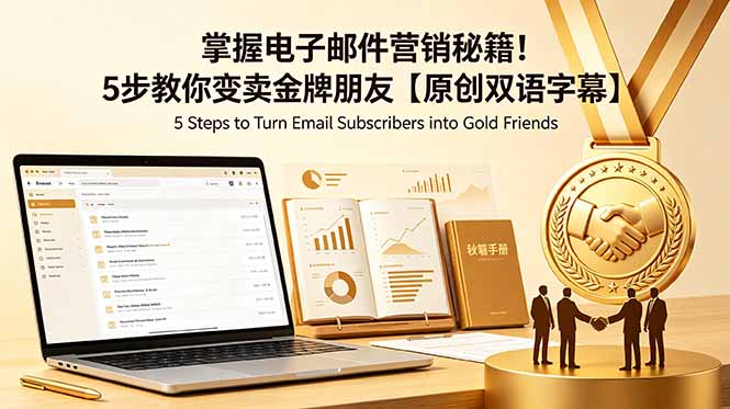 掌握电子邮件营销秘籍！5步教你变卖金牌朋友【原创双语字幕】-心语项目网