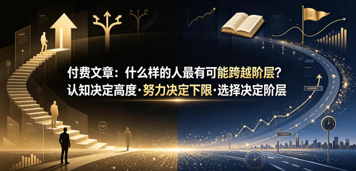 付费文章:什么样的人最有可能跨越阶层?认知决定高度·努力决定下限·选择决定阶层-心语项目网