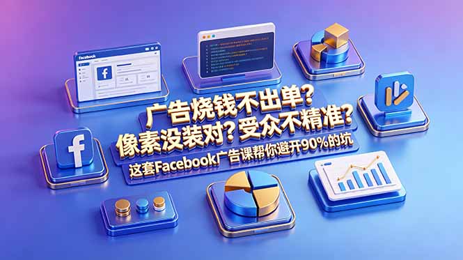 广告烧钱不出单？像素没装对？受众不精准？这套Facebook广告课帮你避开90%的坑-原创双语字幕-心语项目网