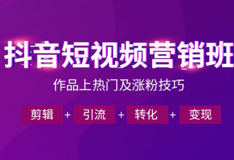 抖音短视频运营班，一门课学会作品上热门及涨粉技巧，引流转化剪辑变现(2026年5月)-心语项目网