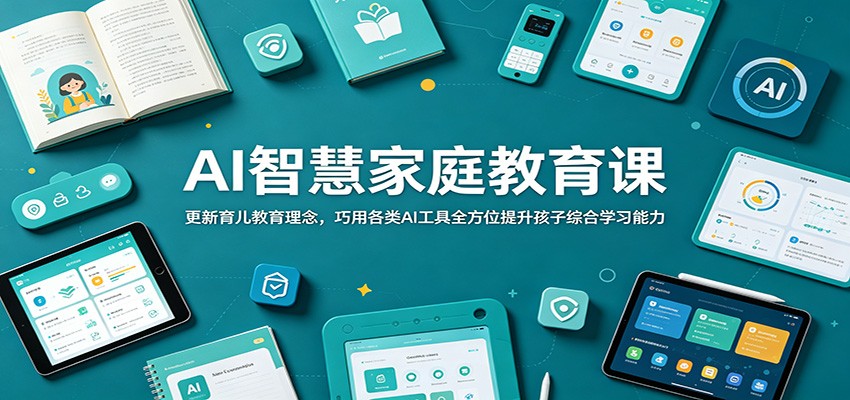 AI智慧家庭教育课：更新育儿教育理念，巧用各类AI工具全方位提升孩子综合学习能力-心语项目网