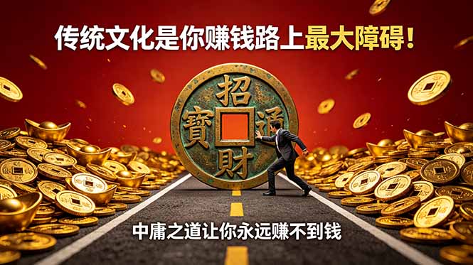 付费文章:传统文化是你赚钱路上最大障碍!中庸之道让你永远赚不到钱-心语项目网