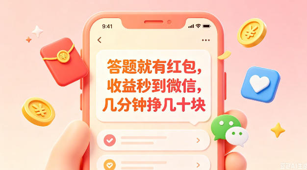 答题就有红包，收益秒到微信，几分钟挣几十块，学生党上班族宝妈都可以玩【揭秘】-心语项目网