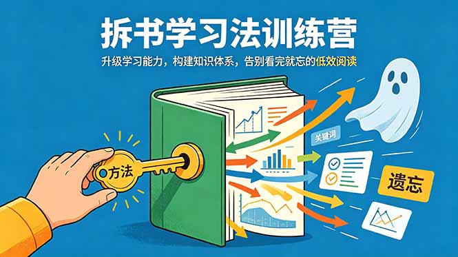 拆书学习法训练营,升级学习能力,构建知识体系,,告别看完就忘的低效阅读-心语项目网