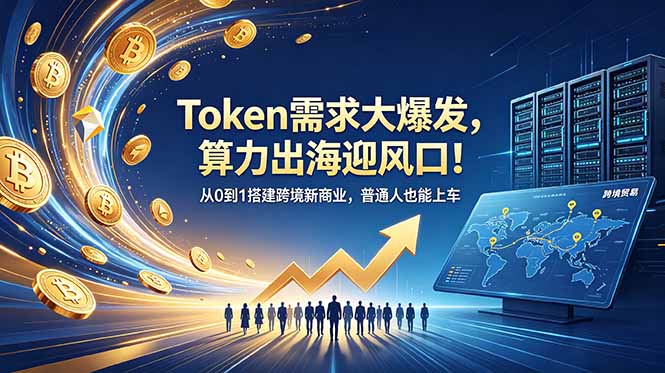 Token需求大爆发,算力出海迎风口!从0到1搭建跨境新商业,普通人也能上车-心语项目网