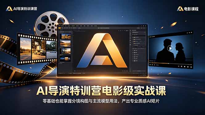 AI导演特训营电影级实战课，零基础也能掌握分镜构图与主流模型用法，产出专业质感AI短片-心语项目网