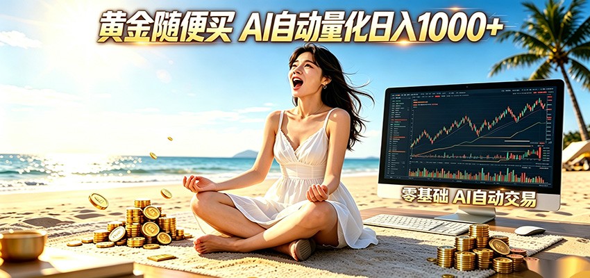 黄金随便买？AI自动外汇量化交易 在家当皇帝 日入1000+-心语项目网