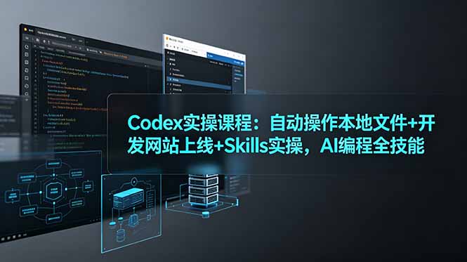 Codex实操课程:自动操作本地文件+开发网站上线+Skills实操,AI编程全技能-心语项目网
