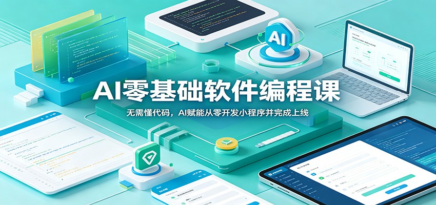 AI零基础软件编程课:无需懂代码,AI赋能从零开发小程序并完成上线-心语项目网