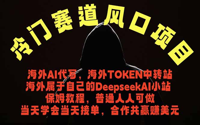冷门赛道风口项目 海外AI代写！0成本运作完全免费！当天注册当天接单，接单接到手抽筋，无脑…-心语项目网
