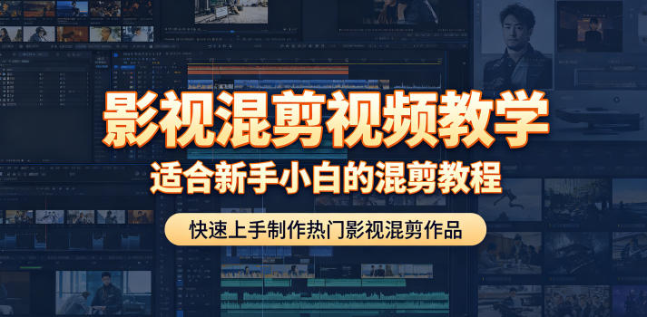 影视混剪视频教学，适合新手小白的混剪教程，快速上手制作热门影视混剪作品-心语项目网
