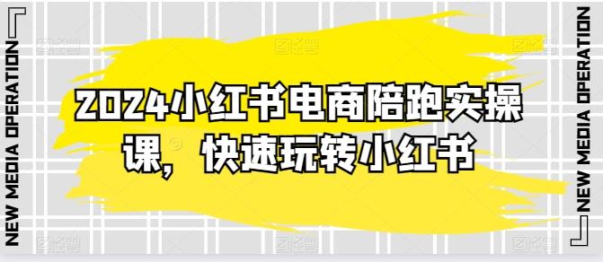 2024小红书电商陪跑实操课，快速玩转小红书，超过20节精细化课程-心语项目网
