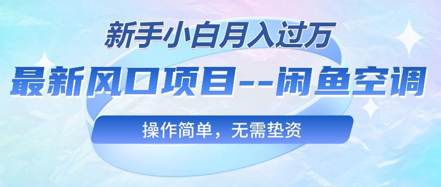 最新风口项目—闲鱼空调，新手小白月入过万，操作简单，无需垫资-心语项目网