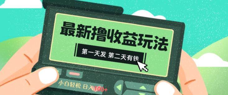 2024最新撸视频收益玩法，第一天发，第二天就有钱-心语项目网
