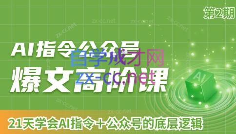 AI破局俱乐部·AI指令公众号高阶课（第2期）-心语项目网