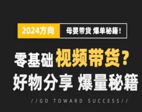 短视频母婴赛道实操流量训练营，零基础视频带货，好物分享，爆量秘籍-心语项目网