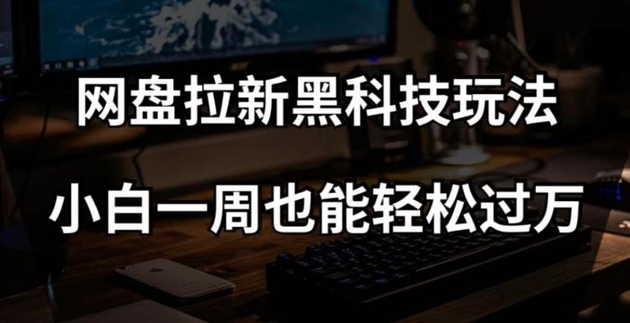 网盘拉新黑科技玩法，小白一周也能轻松过万【全套视频教程+黑科技】【揭秘】-心语项目网