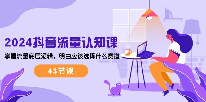 2024抖音流量·认知课：掌握流量底层逻辑，明白应该选择什么赛道 (43节课-心语项目网