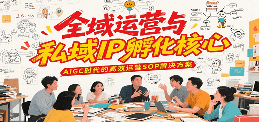全域运营与私域IP孵化核心,AIGC时代的高效运营SOP解决方案-心语项目网