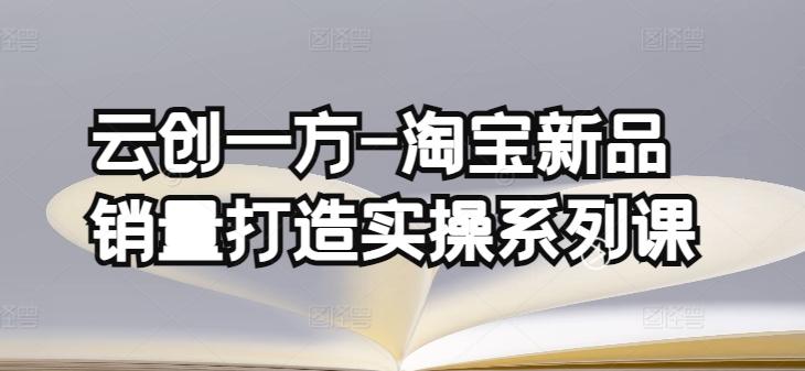 云创一方-淘宝新品销量打造实操系列课，基础销量打造(4课程)+补单渠道分析(4课程)-心语项目网