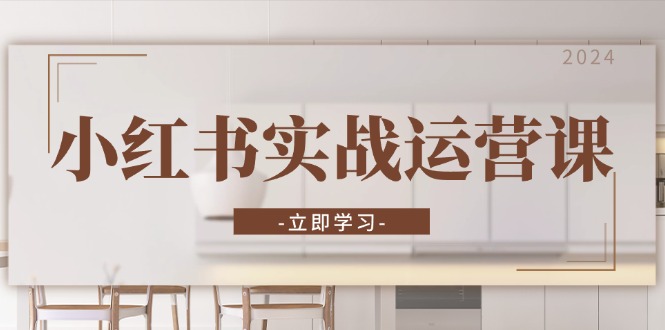 小红书实战运营课：从开通店铺到直播话术，打造爆款笔记与高效直播-心语项目网