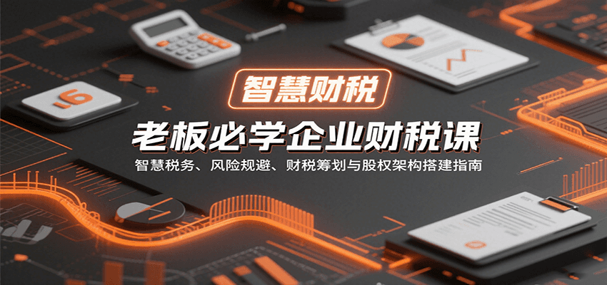 老板必学企业财税课:智慧税务、风险规避、财税筹划与股权架构搭建指南-心语项目网