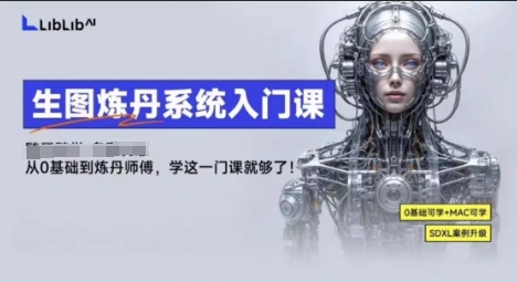 LibLibAI哩布哩布生图炼丹系统入门课，从生图到炼丹，只学这一门就够了-心语项目网