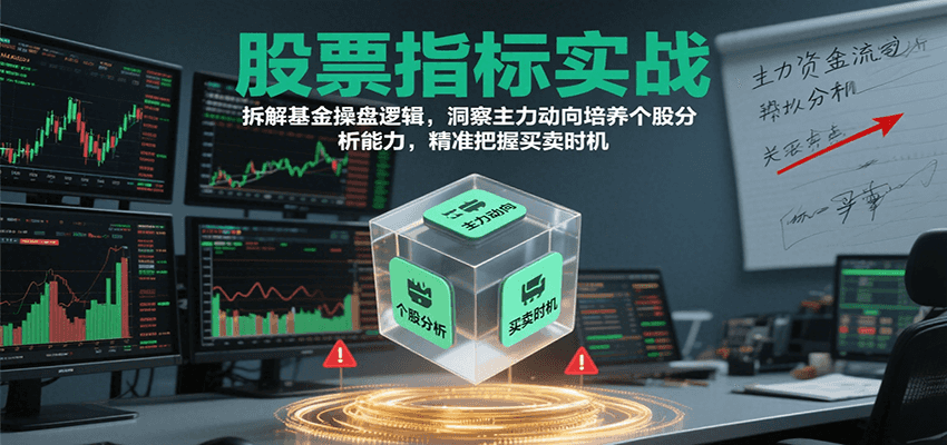 股票指标实战,基金操盘逻辑拆解,洞察主力动向培养个股分析能力把握买卖时机(更新)-心语项目网