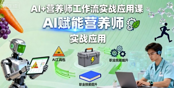 AI+营养师工作流实战应用课，AI赋能营养师-心语项目网