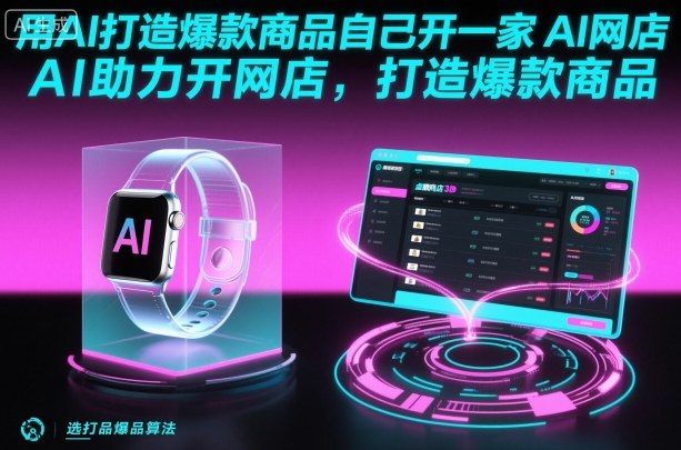 用AI打造爆款商品自己开一家AI网店，AI助力开网店，打造爆款商品-心语项目网