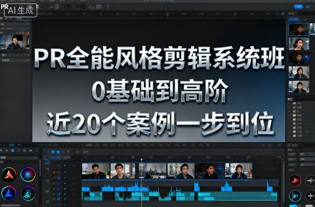 PR全能风格剪辑系统班，0基础到高阶，近20个案例一步到位-心语项目网