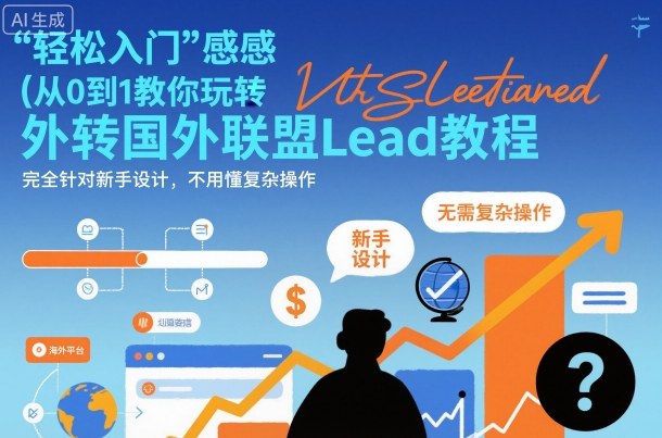 国外联盟賺美刀项目，从0到1教你玩转国外联盟Lead教程，纯新手可操作性100%-心语项目网