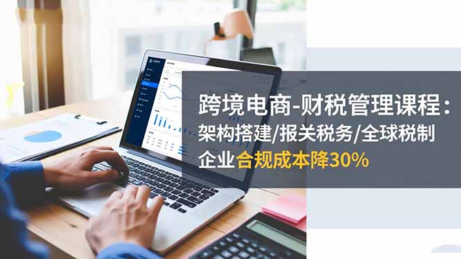 跨境电商-财税管理课程：架构搭建/报关税务/全球税制，企业合规成本降30%-心语项目网