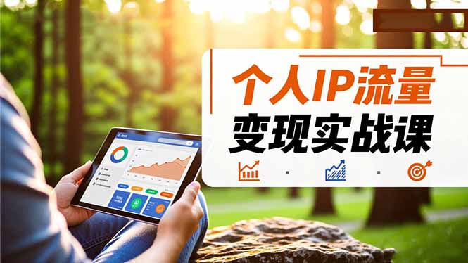 个人IP流量变现实战课，涵盖多平台引流、打造个人IP并实现稳定流量变现-心语项目网